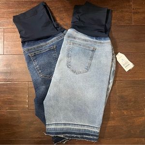 Set of two Maternity Time and Tru blue shorts size M- 8-10